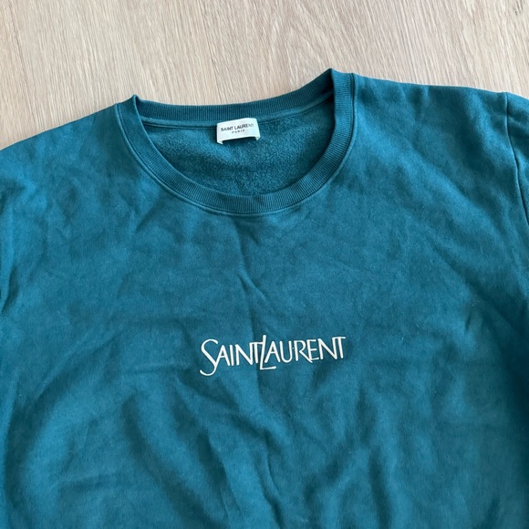 Saint Laurent Logo-print cotton sweatshirt - XL - Picture 4 of 9